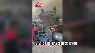 Baler Logam Scrap Hidraulik Keluar 315 Ton | Mesin Daur Ulang Scrap Baja Tugas Berat