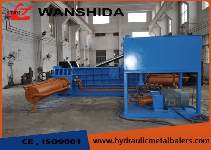 Hydraulic Scrap Metal Baling Press For Steel Scrap Recycling With 1600 KN Force And 400×400 Mm Bale Size