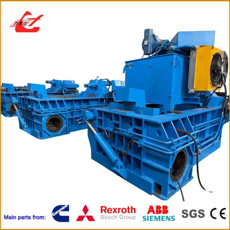Hydraulic Scrap Metal Baler 1600 KN Force High-Density Steel Recycling Press For Professional Operations