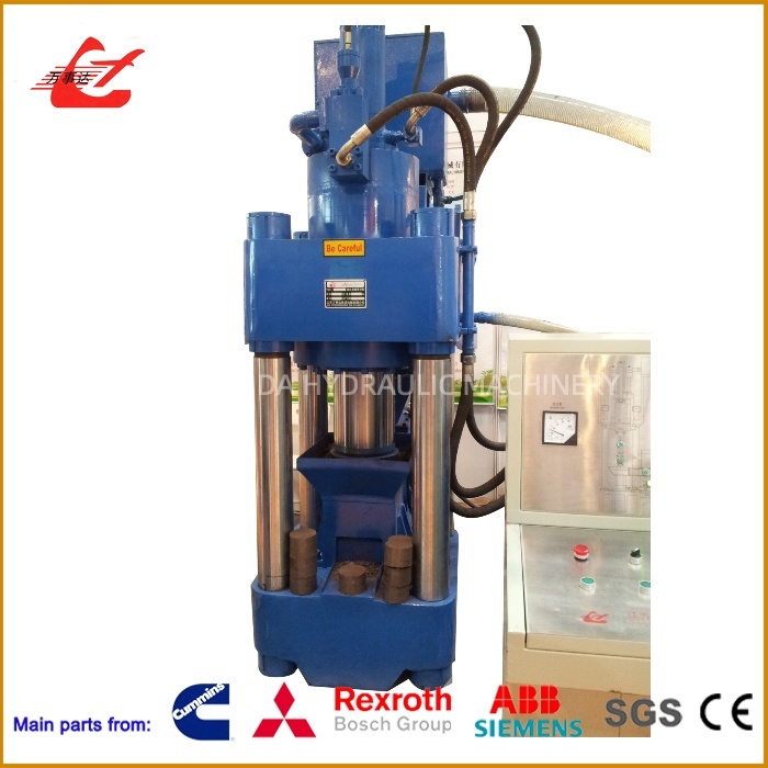 2500T Hydraulic Scrap Metal Briquette Press, Hopper Size Φ100mm, Power 18.5kW, Manual Or PLC Semi-Automatic Operation