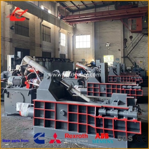 Scrap Metal Baler with 250×250 / 300×300mm Bale Section, 125-Ton Force and 18.5kW Power