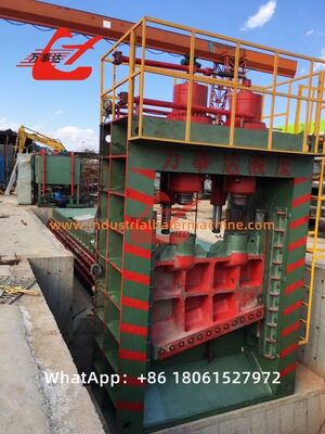 High-Power New Hydraulic Gantry Shear 630ton Cutting Force untuk Daur Ulang Scrap Baja Berskala Besar