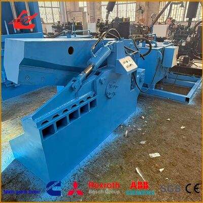 630KN Metal Cutting Alligator Shear Machine Dengan 600mm Blade Untuk Aluminium Baja Dan Perunggu Scrap